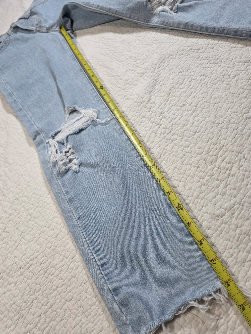 Levi's Wedgie Straight Distressed Jeans - Picture 3 of 13